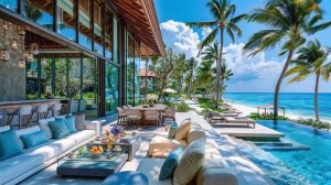 УЮТНЫЙ ДЖАЗ У ВИЛЛЫ НА БЕРЕГУ МОРЯ 🏝️🎷 СПОКОЙНАЯ МУЗЫКА ДЛЯ ОТДЫХА