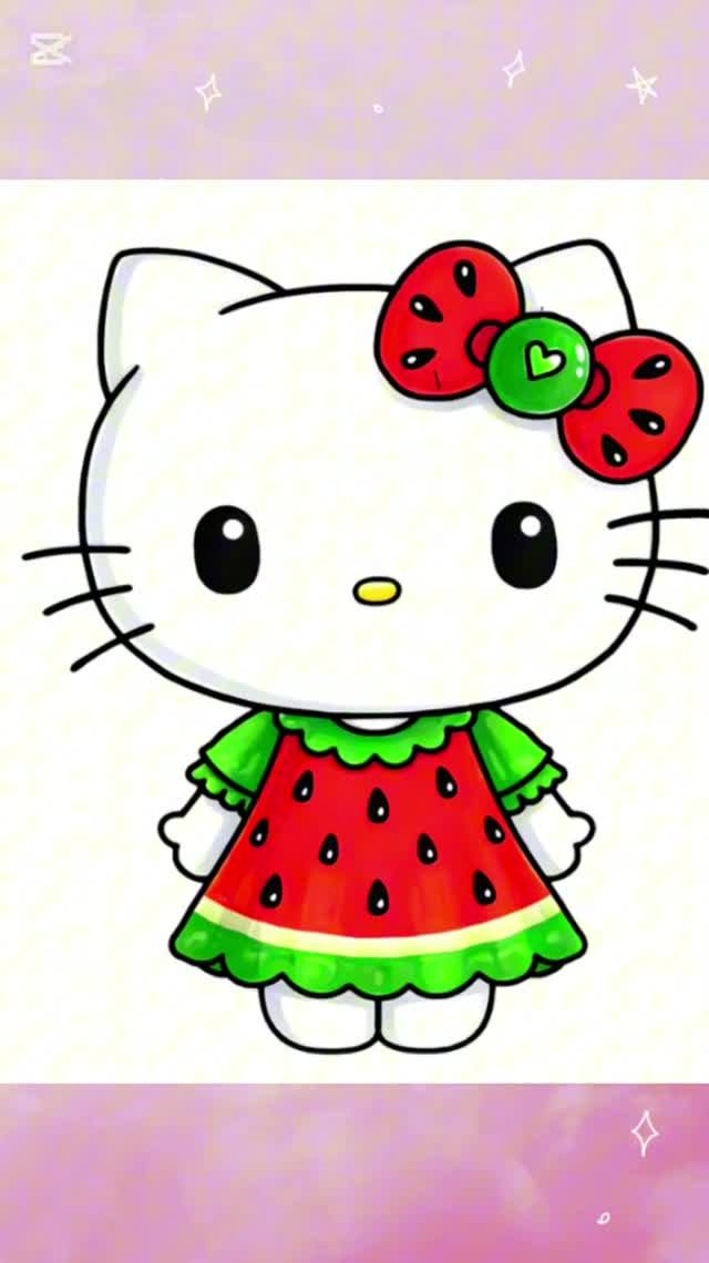 Милый рисунок Хелло Китти shortvideo hellokitty howtodraw