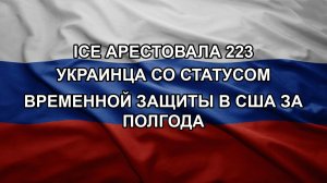 ICE арестовала 223 украинца со статусом временной защиты в США за полгода