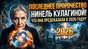 ПОСЛЕДНЕЕ ПРОРОЧЕСТВО НИНЕЛЬ КУЛАГИНОЙ Что она увидела о 2026 годе