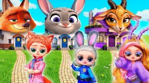 Зверополис: Преображение Руми, Мира и Зои! Поделки для кукол
