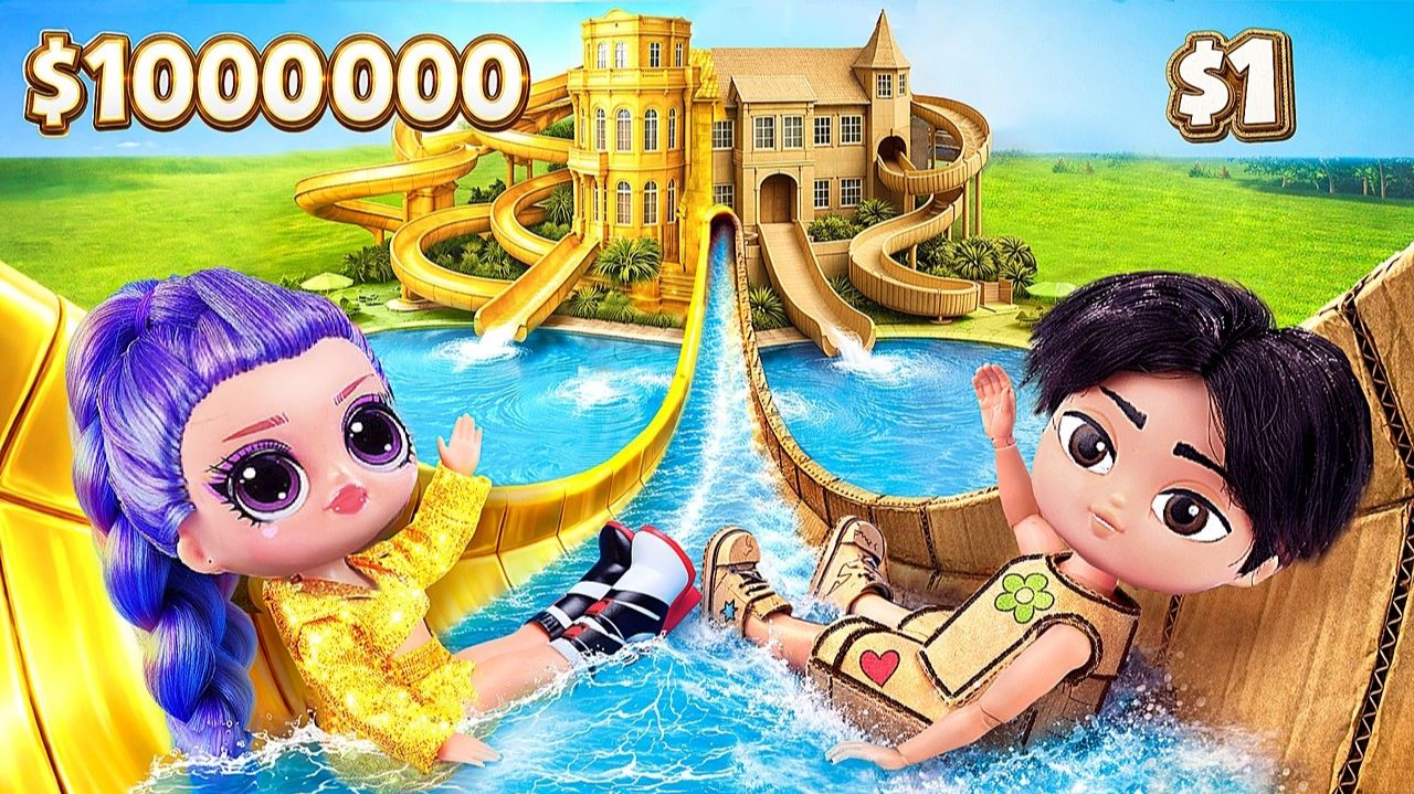 Кейпоп Охотницы на Демонов# Домики за 1$ Vs 1,000,000$! Поделки для кукол
