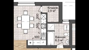 Планировка кухни. Часть вторая (практика): пример планировки одноэтажного дома 13х14м