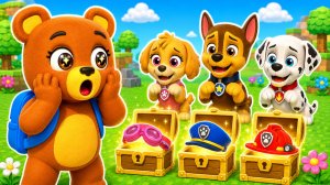 😍Я НАШЛА ВСЕ КЕЙСЫ ЩЕНЯЧИЙ ПАТРУЛЬ В СУПЕР МИШКА? В ИГРЕ SUPER BEAR ADVENTURE