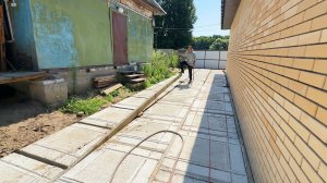 Муж все разобрал. Что теперь будет с отмосткой? Строим дорогу на участке своими руками.