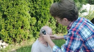 Модельная стрижка на природе)))