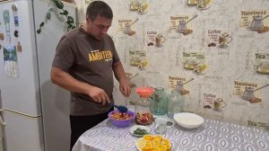Яблочный «Мохито» с лимоном и апельсином на зиму