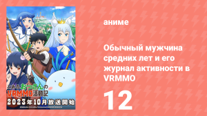 Обычный мужчина средних лет и его журнал активности в VRMMO 12 серия (аниме-сериал, 2023)