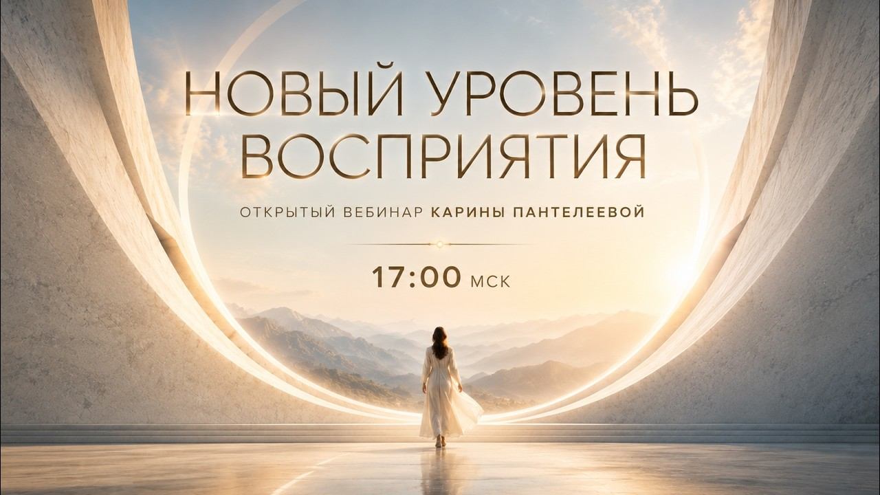 Открытый вебинар Карины Пантелеевой «Новый уровень восприятия»