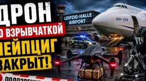 Дрон со взрывчаткой у украинского самолёта. Что произошло в Лейпциге? #новости #украина #россия