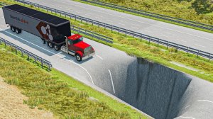 Мультики_ Машинки против Гигантской Ямы в BeamNG.drive