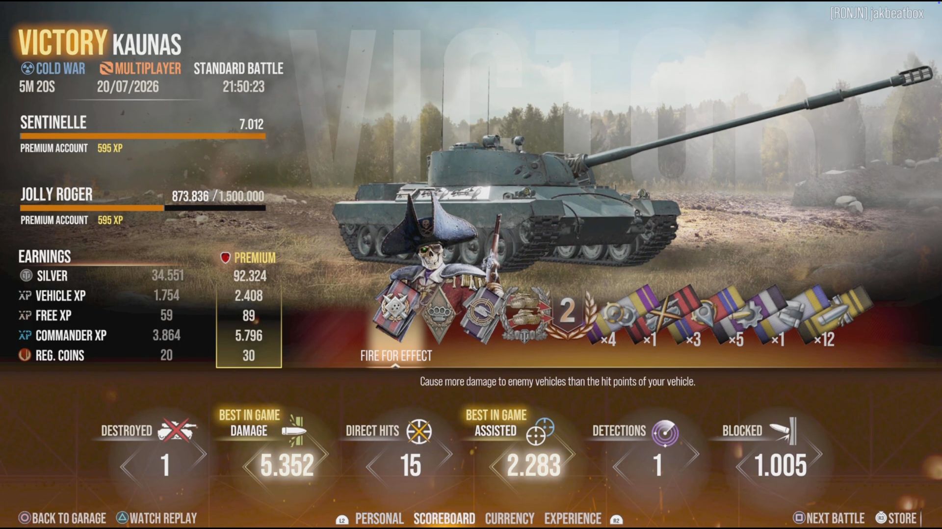 SENTINELLE - 1 Kills, 7.6k Damage Combined