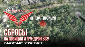 Донбасс. Сбросы на позиции и FPV-дрон и ПВД ВСУ.