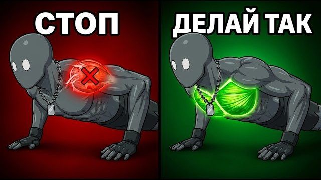 Ты делаешь отжимания неправильно... Вот почему ты не становишься сильнее