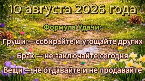 Народные приметы на 10 августа 2026 года