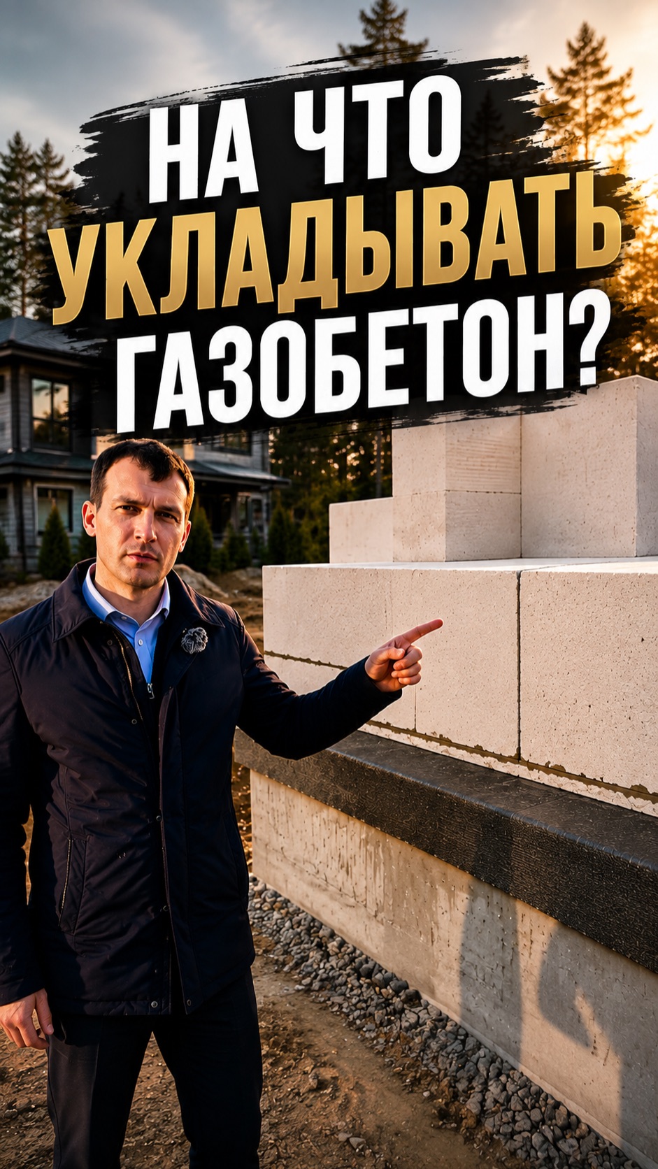 На что укладывать газобетон? На клей или клей-пену?