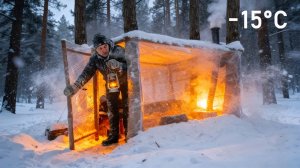 Я пережил морозную ночь в укрытии из полиэтиленовой пленки