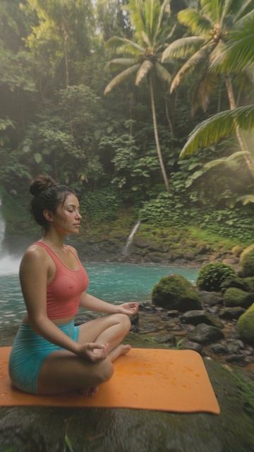 Коста-Рика, Ла-Пас. Утро, джунгли, вода. Иногда достаточно просто сесть, закрыть глаза и слушать.