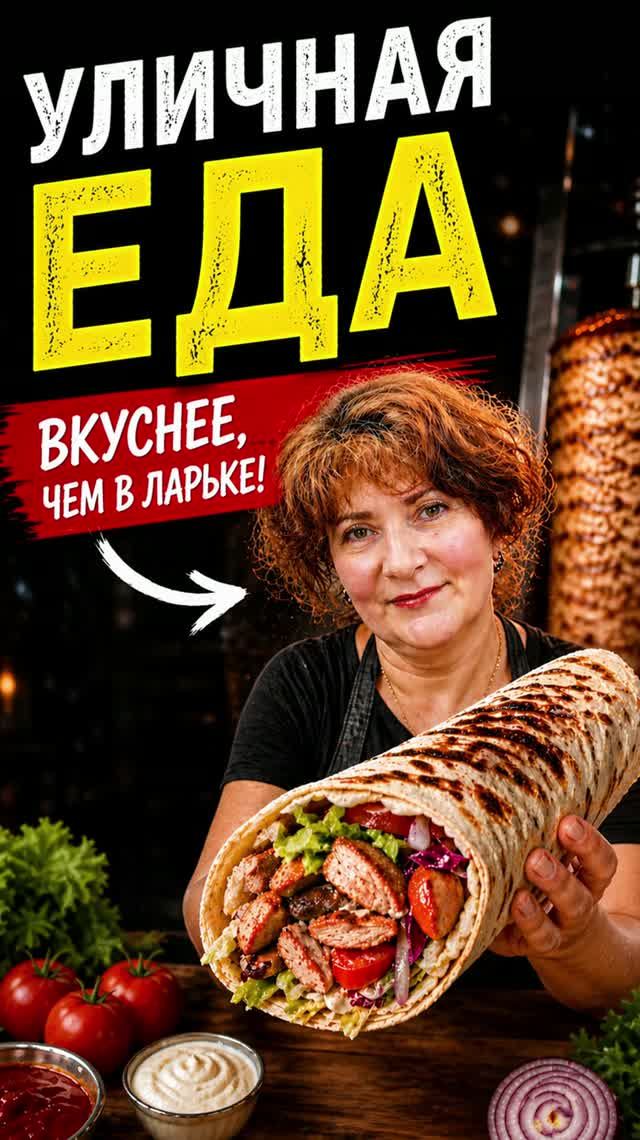 Вкуснее чем в ларьке #еда #шаурма
