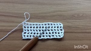 Узор ,,сеточка ,, крючком. Для начинающих вязальщиц.