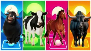 🐄 Забавный Фердинанд 🆚 Коровка 🆚 Лошадка 🆚 Бык в Тайлс Хоп! 🚀🔥