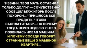 Истории из жизни/Твоя мать оставила только долги- сообщил муж после похорон/Аудиорассказы жизненные