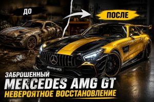 Невероятная реставрация заброшенного Mercedes AMG GT