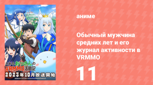 Обычный мужчина средних лет и его журнал активности в VRMMO 11 серия (аниме-сериал, 2023)