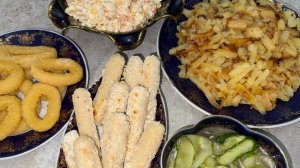 Планировали только картошечку пожарить, но на этом не остановились.)