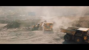 Работа техники Komatsu на Наталкинском ГОК
