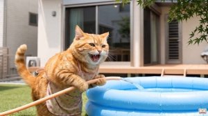 Котята спасаются от сильной жары , Мультик для детей