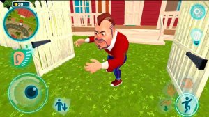 Привет СОСЕД все видео подряд ПОЛНОЕ прохождение мультик игра №3