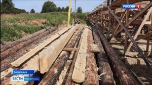 Старинные торговые ряды в Солигаличе пересоберут из подлинных брёвен