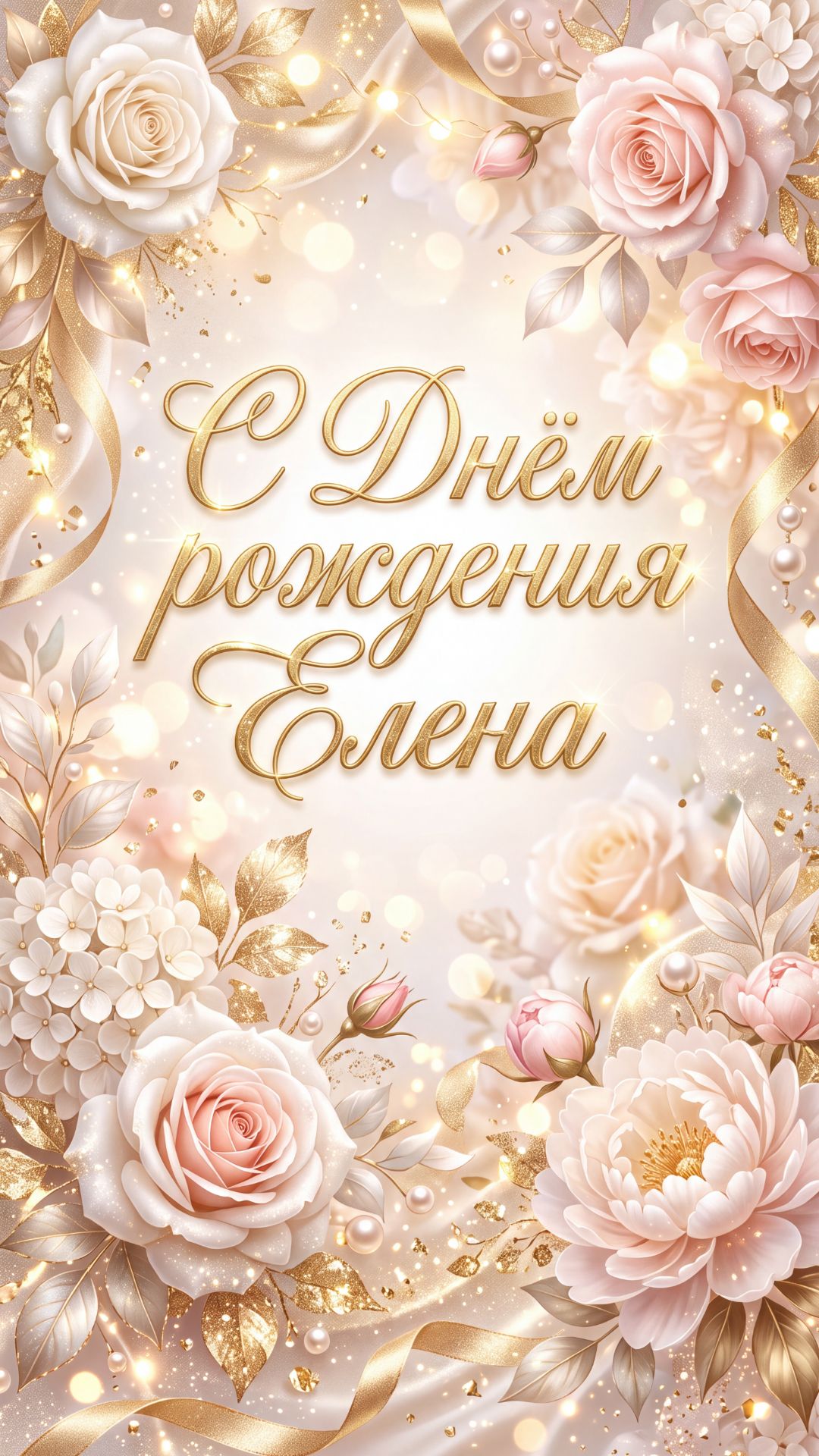 С днём рождения, Елена! Красивая песня-поздравление для Лены
