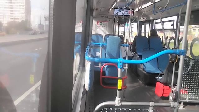 Поездка На Электробусе М3 Метро КраснопресненскаяЖивописная Улица Москва 21.09.2025
