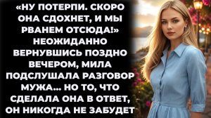 Истории из жизни/Жена подслушала ужасный разговор мужа с любовницей/Аудиорассказы жизненные
