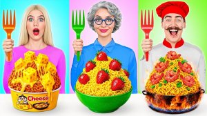 Кулинарный Челлендж# Я против Бабушки # Умные Идеи с Едой