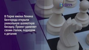В Парке имени Ленина Белгорода открыли уникальную шахматную беседку