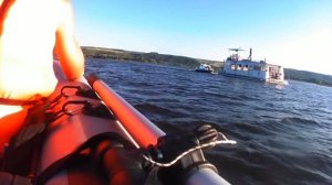 прокатились по реке Волга на пвх лодке River boats 430. (Проба записи на Экшен Камеру за 1459р.)