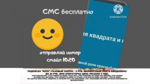 реклама SMS номера 1020 приключения смайлика в Останкино берите кому надо