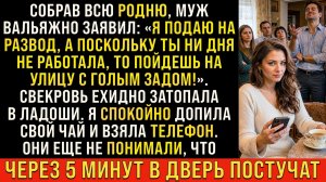 Истории из жизни/Я подаю на развод, а ты проваливай- заявил муж при родне/Аудиорассказы жизненные