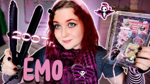 АСМР 💀 Мой 2007г 🖤 ЭМО девушка соберет на концерт и нарисует тебя 💞💄 ASMR emo girl