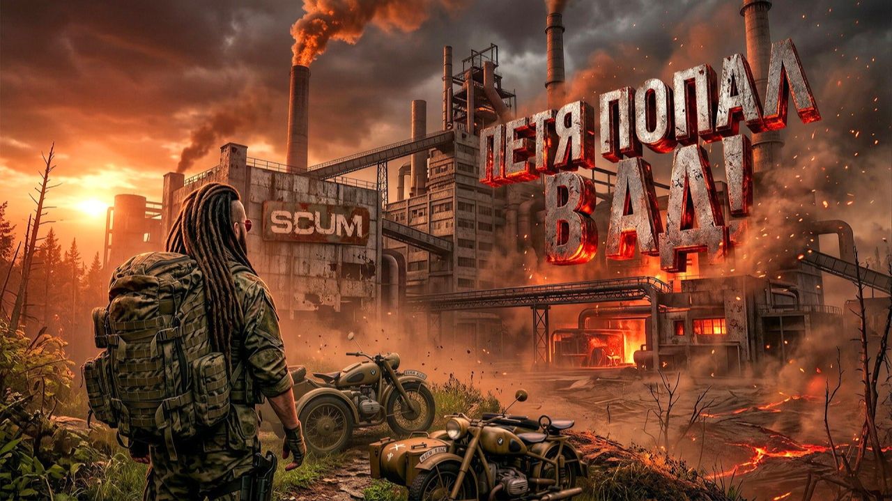 ПЕТЯ ПОПАЛ В АД! - ЭТОТ РОЛИК Я ХОТЕЛ УДАЛИТЬ - ПЕТЯ НА БАЙКЕ В SCUM 2026