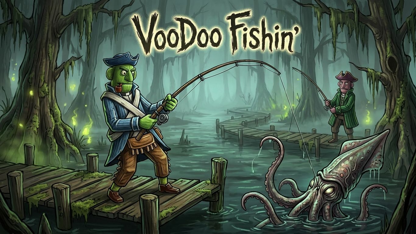 НАШЕЛ МЕСТО ОБИТАНИЯ ЛЕГЕНДАРНЫХ КАЛЬМАРОВ!!! VOODOO FISHIN' #8