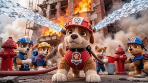 Щенячий патруль тушит пожары