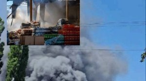 В днепропетровской обл ‼️🇷🇺🇺🇦 Павлограде нанесены удары по складам логистических компаний врага