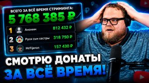 Т2х2 СМОТРИТ СКОЛЬКО ЕМУ ЗАДОНАТИЛИ ЗА 10 ЛЕТ СТРИМИНГА