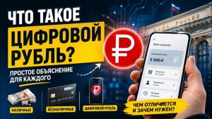 Что такое цифровой рубль? Простое объяснение | Чем он отличается от обычных денег?