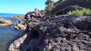 Рассвет солнца над морем Прогулка по берегу моря Морской прибой  Музыка