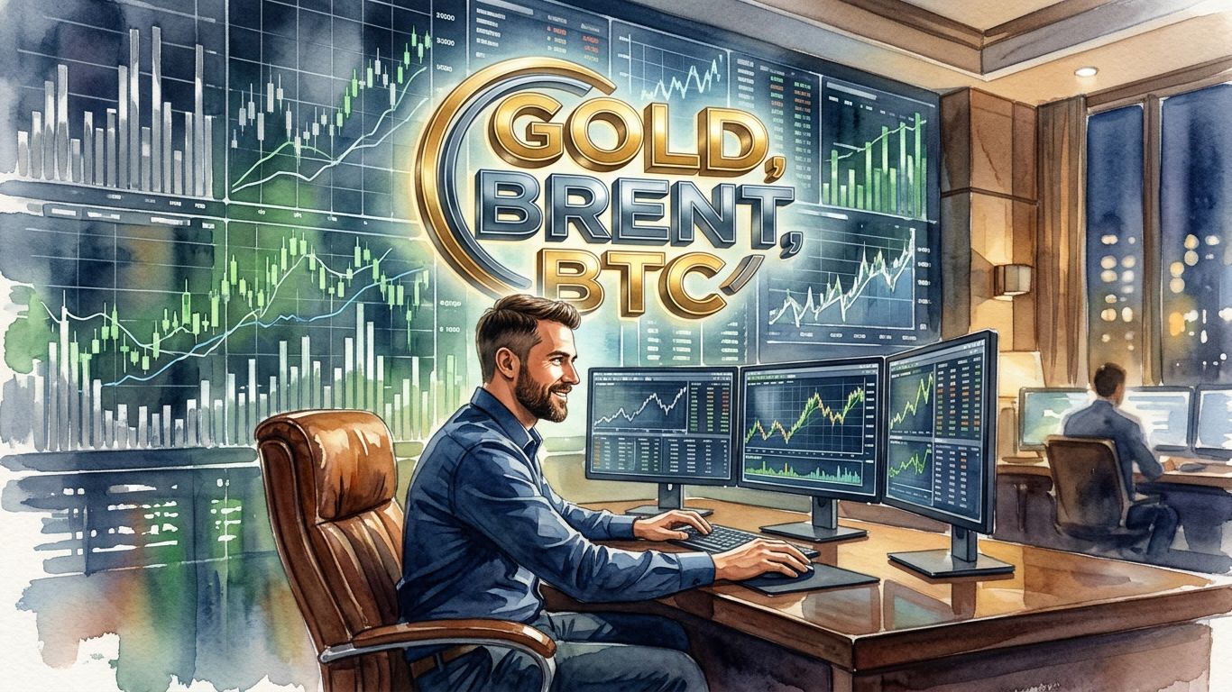 Обзор рынка 07.08.2026 | GOLD, BRENT, BTC